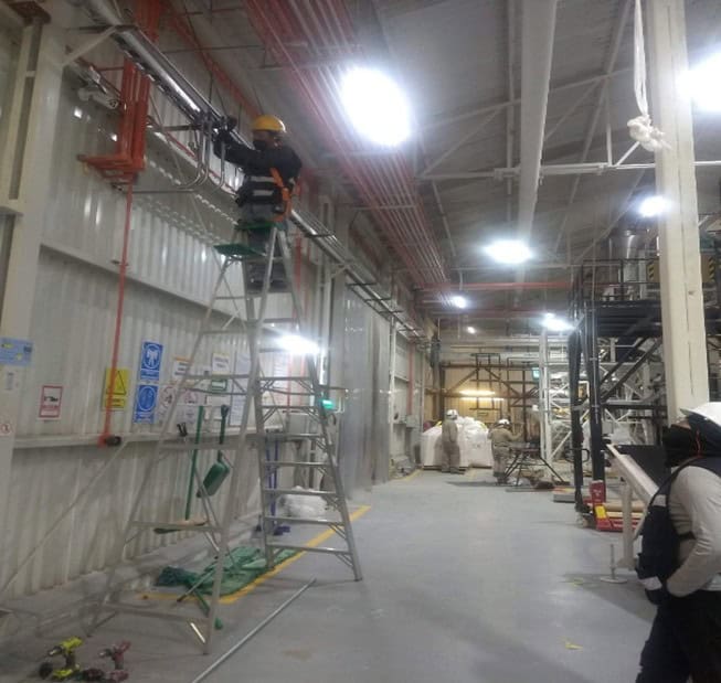 Instalación control agroindustrial.